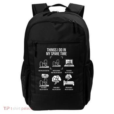 Things I Do In My Spare Time Rollercoaster Theme Park Backpack
