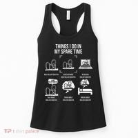 Things I Do In My Spare Time Rollercoaster Theme Park Women's Tank Top thumb 0