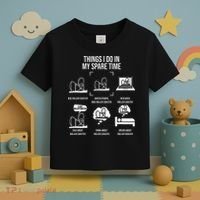 Things I Do In My Spare Time Rollercoaster Theme Park Toddler T-Shirt thumb 3
