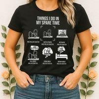 Things I Do In My Spare Time Rollercoaster Theme Park Women's T-Shirt thumb 2