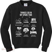 Things I Do In My Spare Time Rollercoaster Theme Park Kids Sweatshirt thumb 0