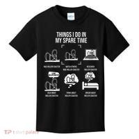 Things I Do In My Spare Time Rollercoaster Theme Park Kids T-Shirt thumb 0