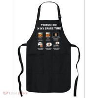 Things I Do In My Spare Time Drink Bourbon Whiskey Apron thumb 0