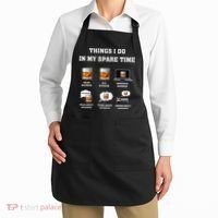 Things I Do In My Spare Time Drink Bourbon Whiskey Apron thumb 2