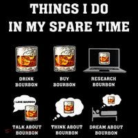 Things I Do In My Spare Time Drink Bourbon Whiskey Women's Tank Top thumb 5