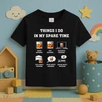 Things I Do In My Spare Time Drink Bourbon Whiskey Toddler T-Shirt thumb 3