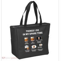 Things I Do In My Spare Time Drink Bourbon Whiskey Tote Bag thumb 2