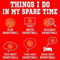 Things I Do My Spare Time Basketball Gift For Sports Fan Santa Hat thumb 1