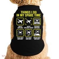 Things I Do In My Spare Time Airplanes Aviation Pilot Doggie Tank thumb 0