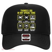 Things I Do In My Spare Time Airplanes Aviation Pilot Hat thumb 0