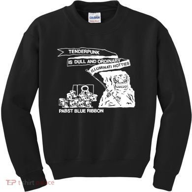 Tenderpunk Is Dull And Ordinary Illuminati Hotties Kids Sweatshirt