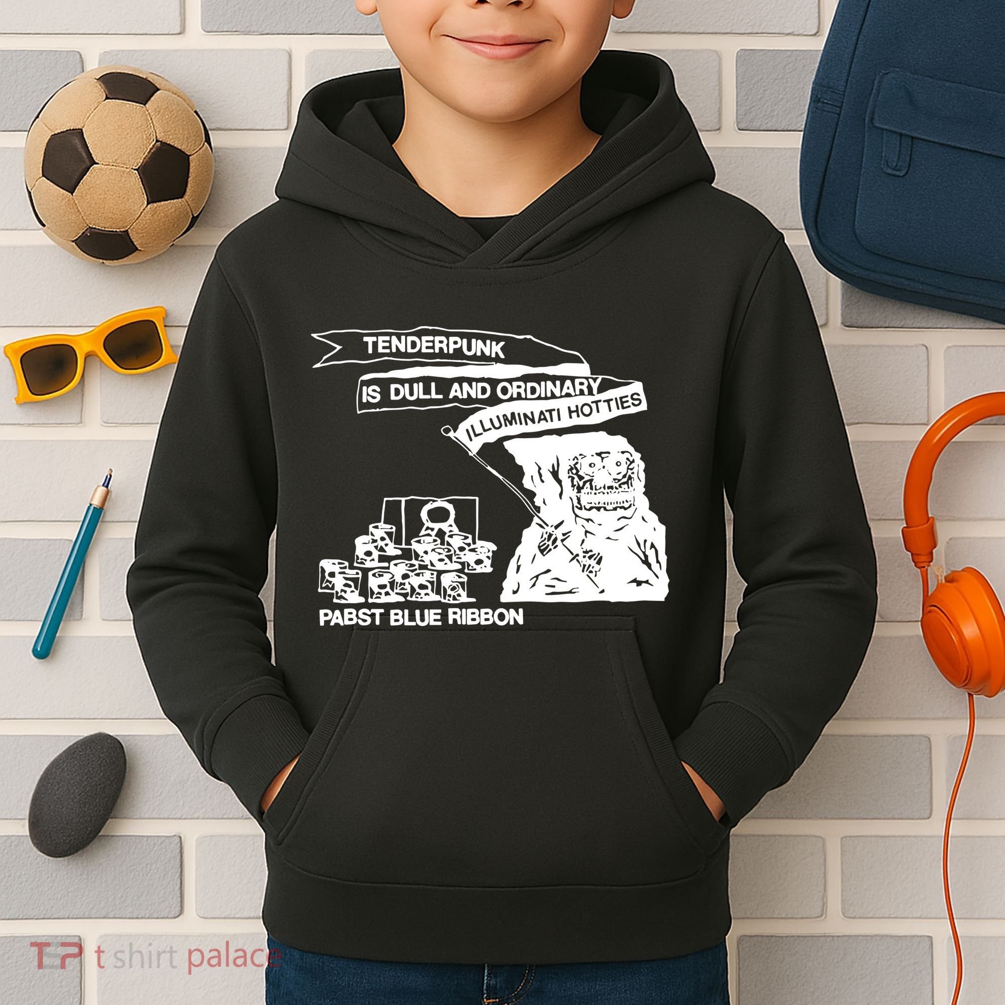 Tenderpunk Is Dull And Ordinary Illuminati Hotties Kids Hoodie