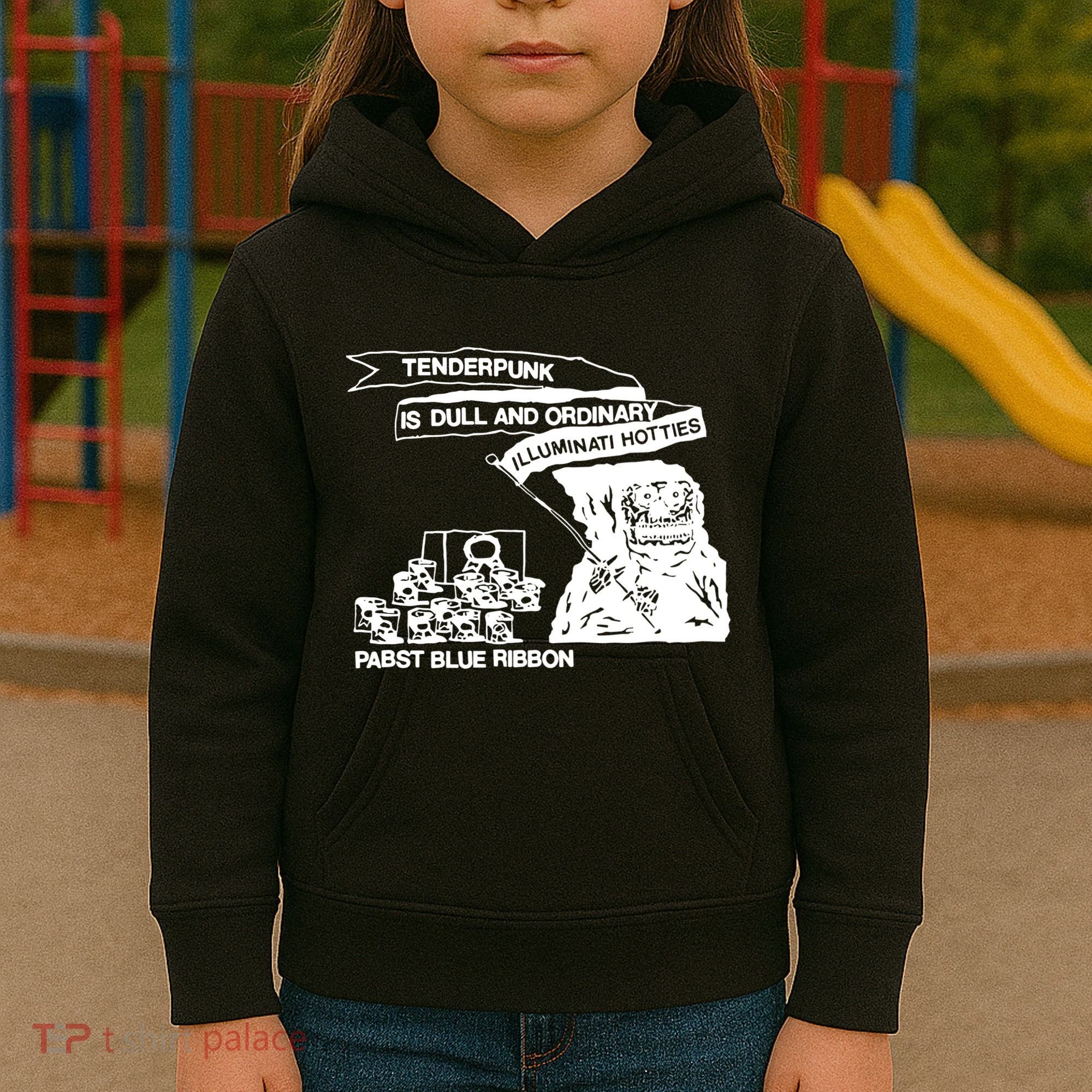 Tenderpunk Is Dull And Ordinary Illuminati Hotties Kids Hoodie