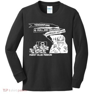 Tenderpunk Is Dull And Ordinary Illuminati Hotties Kids Long Sleeve Shirt