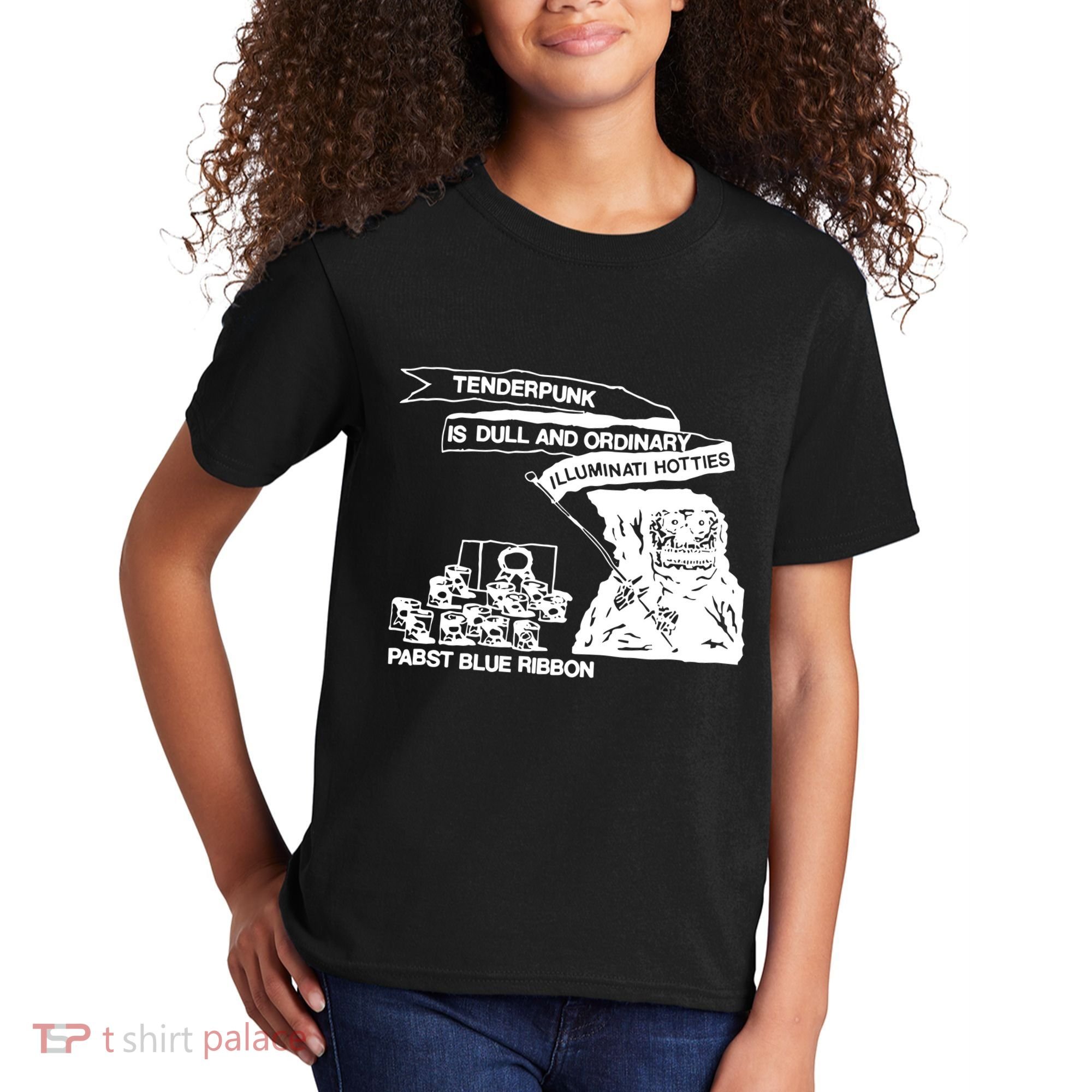 Tenderpunk Is Dull And Ordinary Illuminati Hotties Kids T-Shirt