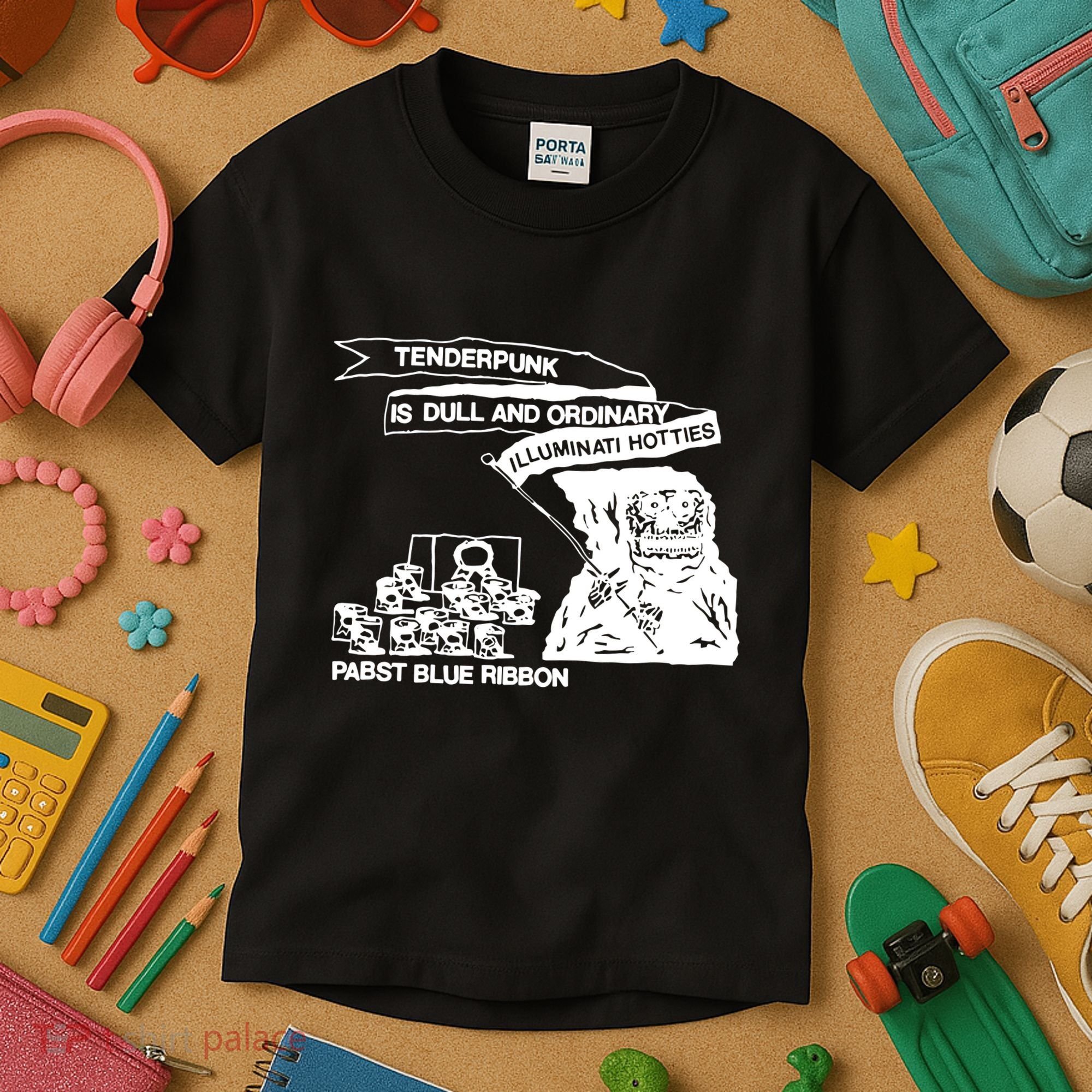 Tenderpunk Is Dull And Ordinary Illuminati Hotties Kids T-Shirt