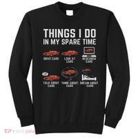 Things I Do In My Spare Time Funny Car Enthusiast Car Lover Sweatshirt thumb 0
