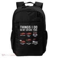 Things I Do In My Spare Time Funny Car Enthusiast Car Lover Backpack thumb 0