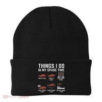 Things I Do In My Spare Time Funny Car Enthusiast Car Lover Beanie thumb 0