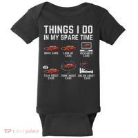 Things I Do In My Spare Time Funny Car Enthusiast Car Lover Baby Bodysuit thumb 0
