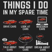 Things I Do In My Spare Time Funny Car Enthusiast Car Lover Hat thumb 2