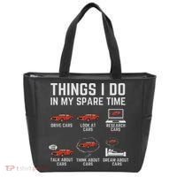 Things I Do In My Spare Time Funny Car Enthusiast Car Lover Tote Bag thumb 0