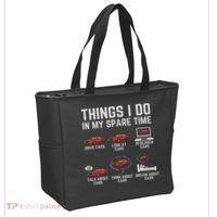Things I Do In My Spare Time Funny Car Enthusiast Car Lover Tote Bag thumb 2