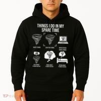 Things I Do In My Spare Time Tornado Storm Chaser Hoodie thumb 2