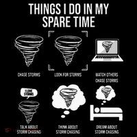 Things I Do In My Spare Time Tornado Storm Chaser Women's Hoodie thumb 2