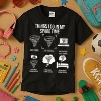 Things I Do In My Spare Time Tornado Storm Chaser Kids T-Shirt thumb 3