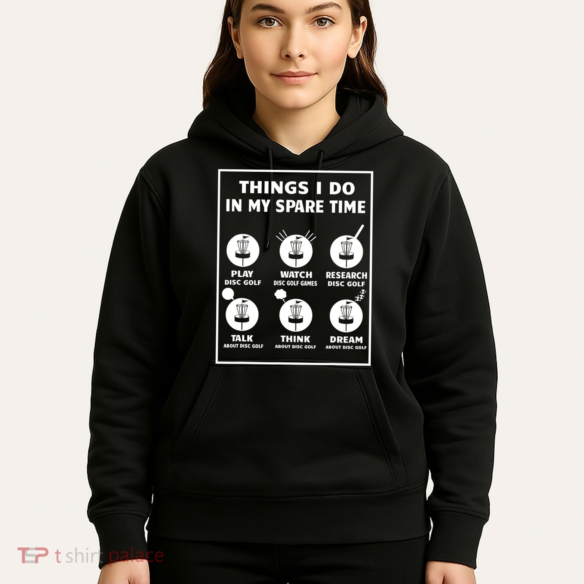 Things I Do In My Spare Time Disc Golf Funny Hoodie