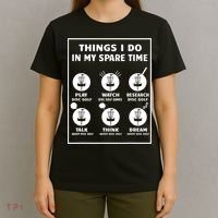 Things I Do In My Spare Time Disc Golf Funny T-Shirt thumb 4