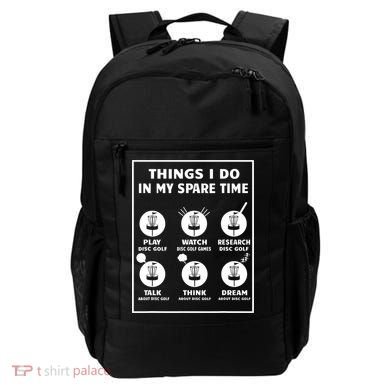 Things I Do In My Spare Time Disc Golf Funny Backpack