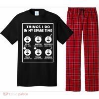 Things I Do In My Spare Time Disc Golf Funny Pajama Set thumb 0