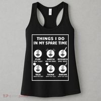 Things I Do In My Spare Time Disc Golf Funny Women's Tank Top thumb 3