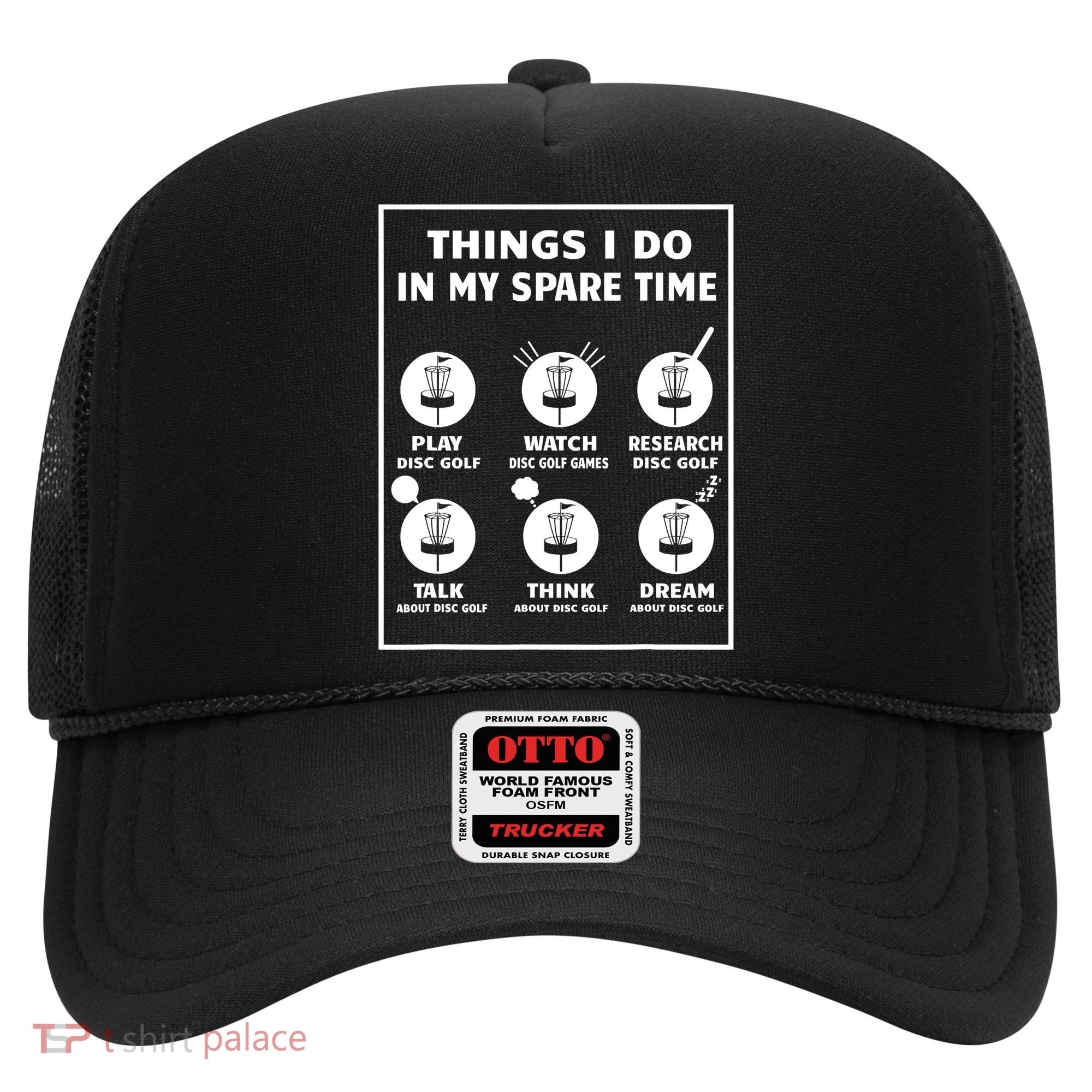 Things I Do In My Spare Time Disc Golf Funny Hat