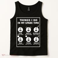 Things I Do In My Spare Time Disc Golf Funny Tank Top thumb 2