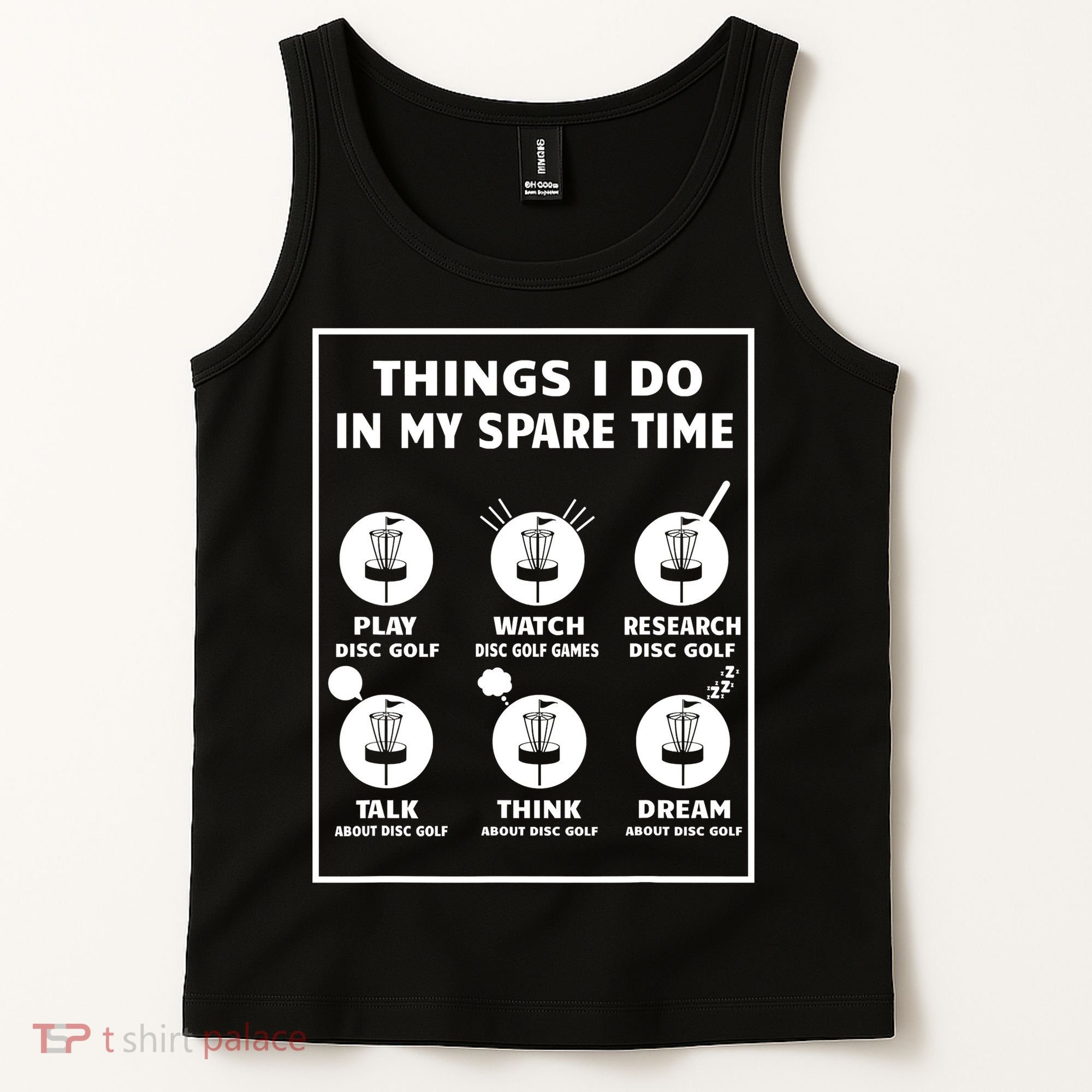 Things I Do In My Spare Time Disc Golf Funny Tank Top