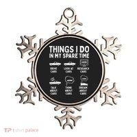 Things I Do In My Spare Time Car Enthusiast Funny Car Guy Ornament thumb 0