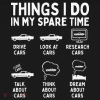Things I Do In My Spare Time Car Enthusiast Funny Car Guy Women's Tank Top thumb 5