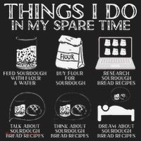 Things I Do In My Spare Time Sourdough Baker Bread Lover Women's Sweatshirt thumb 2