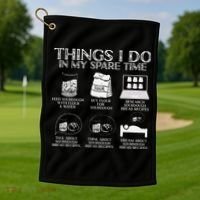 Things I Do In My Spare Time Sourdough Baker Bread Lover Golf Towel thumb 1