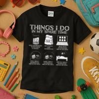 Things I Do In My Spare Time Sourdough Baker Bread Lover Kids T-Shirt thumb 3