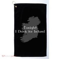 Tonight I Drink For Ireland Golf Towel thumb 0