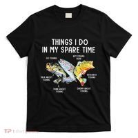 Things I Do In My Spare Time Funny Fishing T-Shirt thumb 0