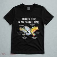 Things I Do In My Spare Time Funny Fishing T-Shirt thumb 5