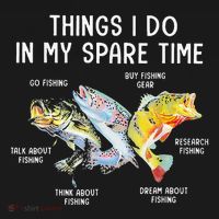 Things I Do In My Spare Time Funny Fishing Women's Hoodie thumb 2