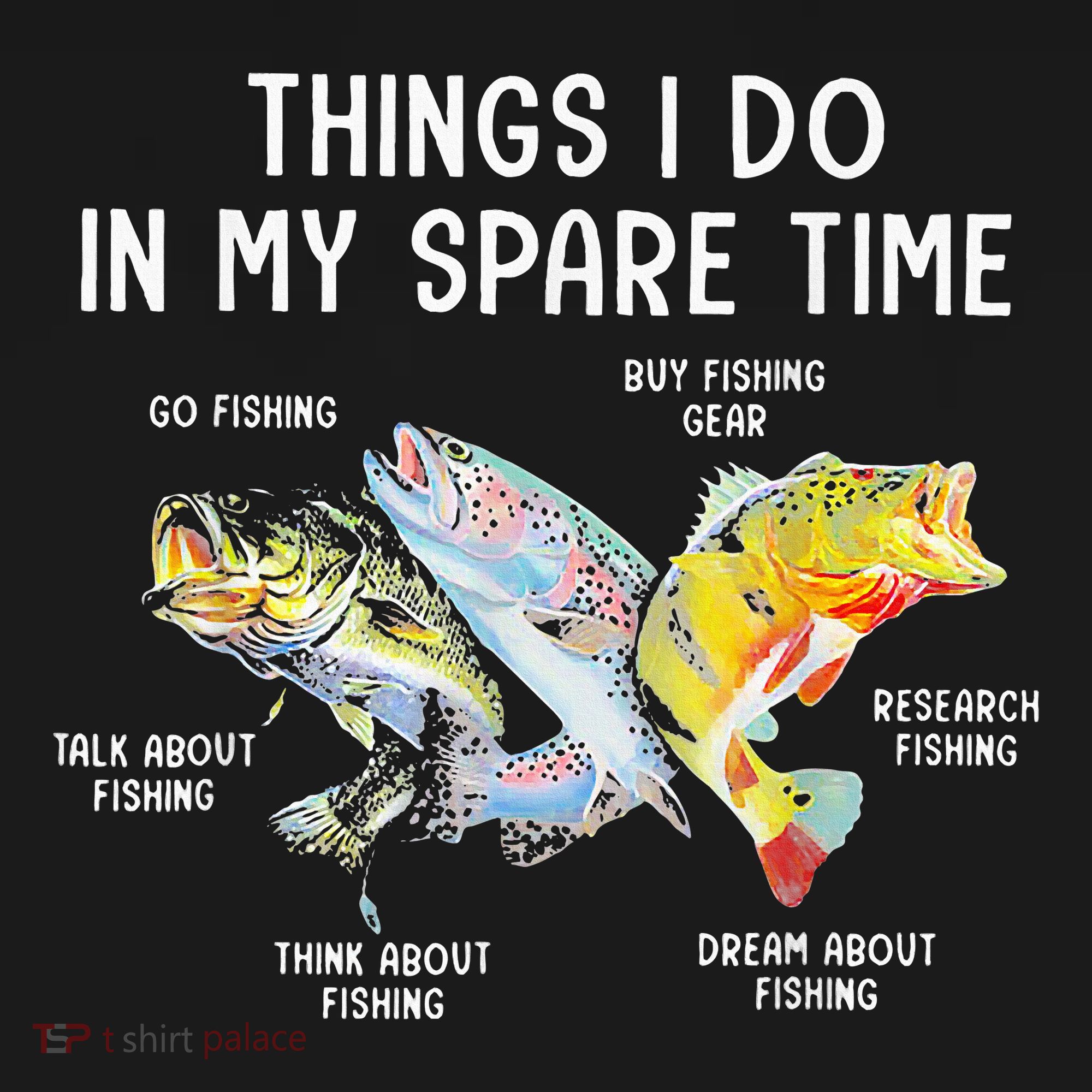 Things I Do In My Spare Time Funny Fishing Women's Hoodie