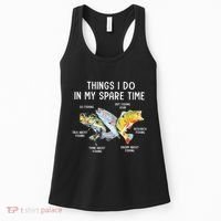 Things I Do In My Spare Time Funny Fishing Women's Tank Top thumb 0