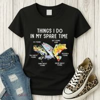 Things I Do In My Spare Time Funny Fishing Women's T-Shirt thumb 3